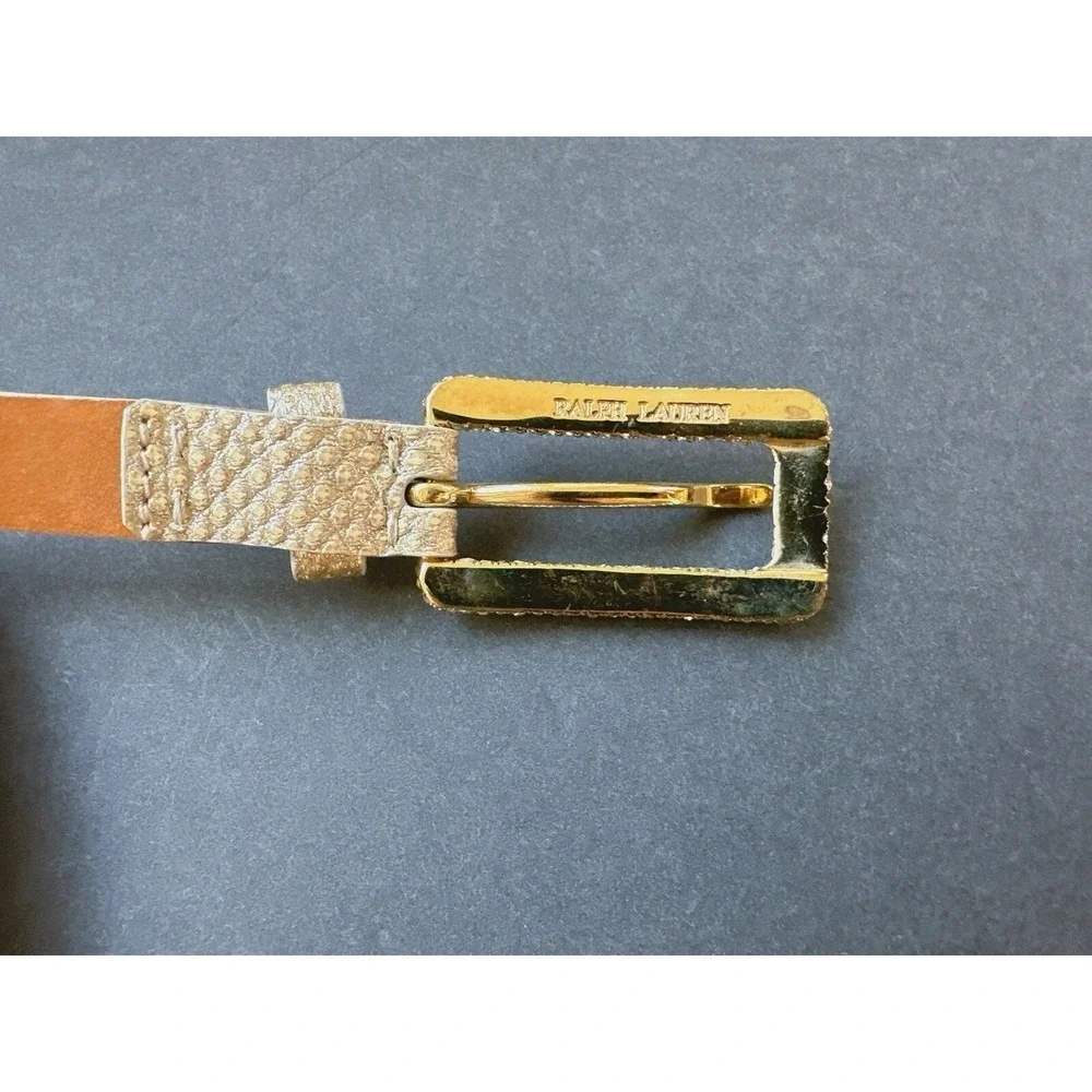 Ralph Lauren Gold Belt Snake Size L Women's 34
